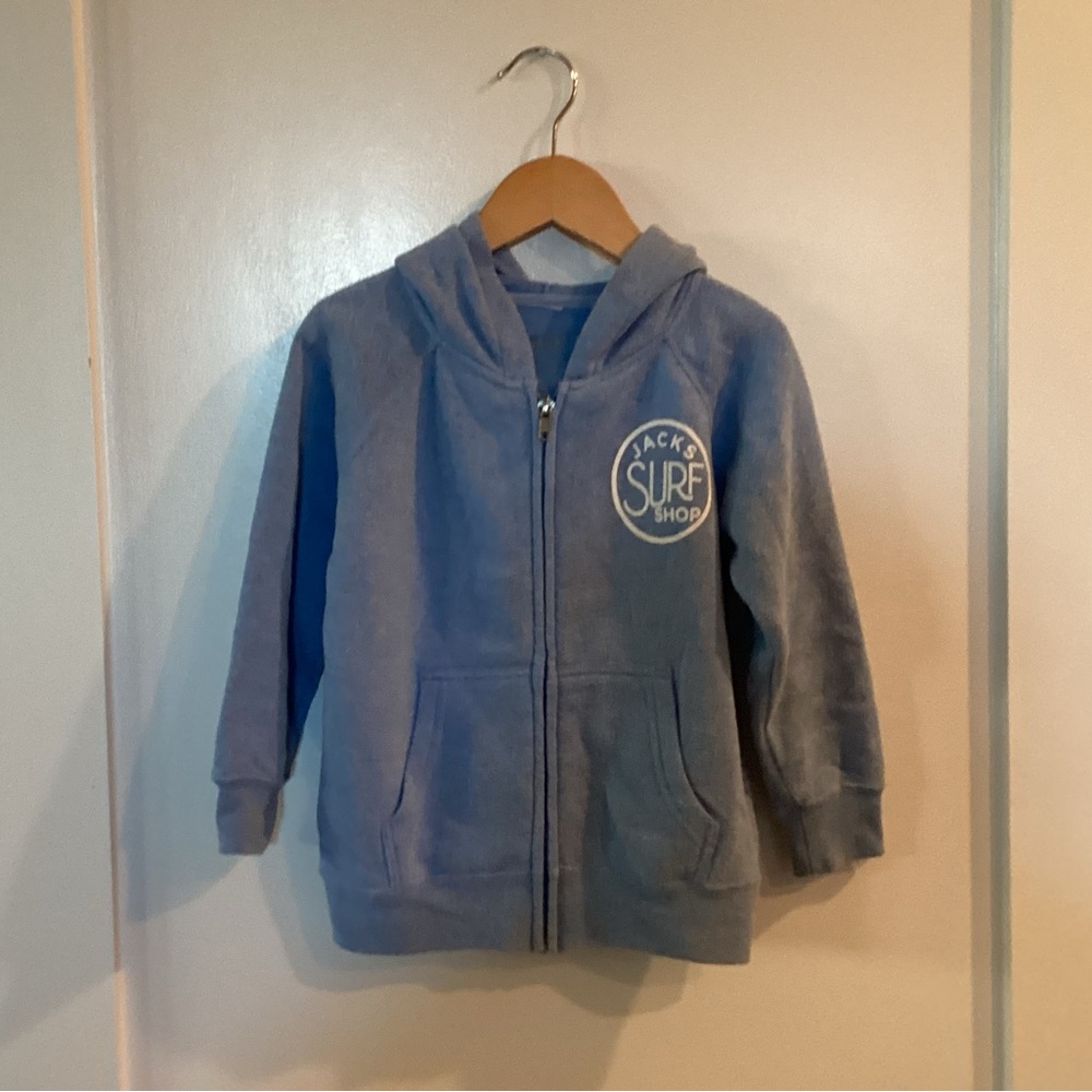 Jack by BB Dakota Light Blue Hooded Zip-Up Sweatshirt